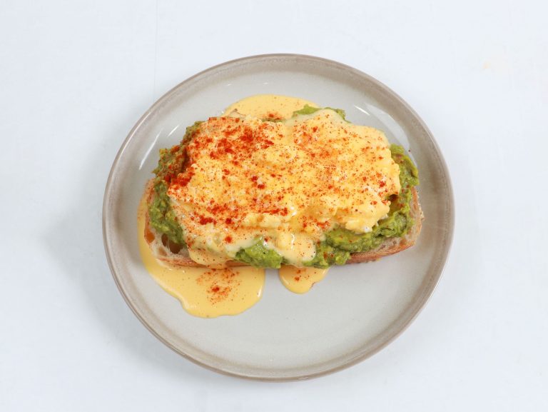 Avocado Scrambled Egg Benedict